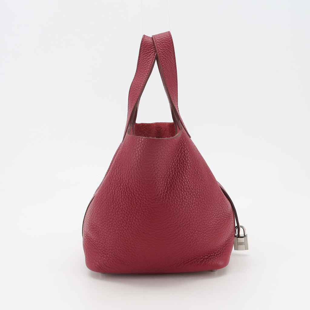 Hermes Picotin 18 Red Taurillon Clemence SHW