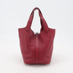 Hermes Picotin 18 Red Taurillon Clemence SHW