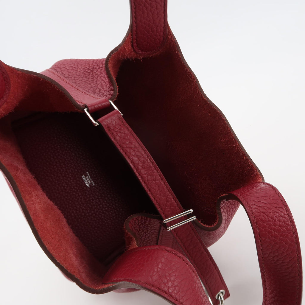 Hermes Picotin 18 Red Taurillon Clemence SHW