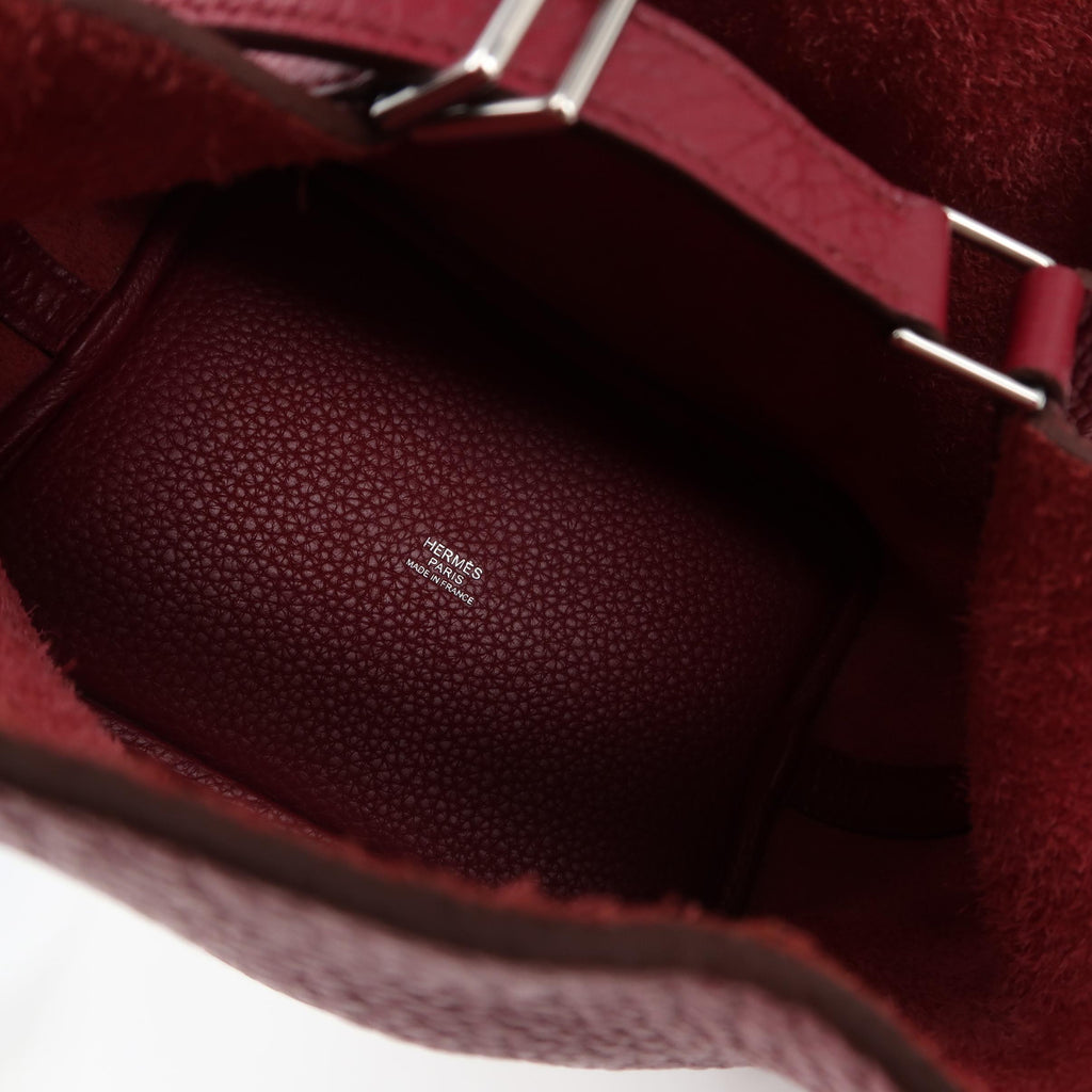 Hermes Picotin 18 Red Taurillon Clemence SHW