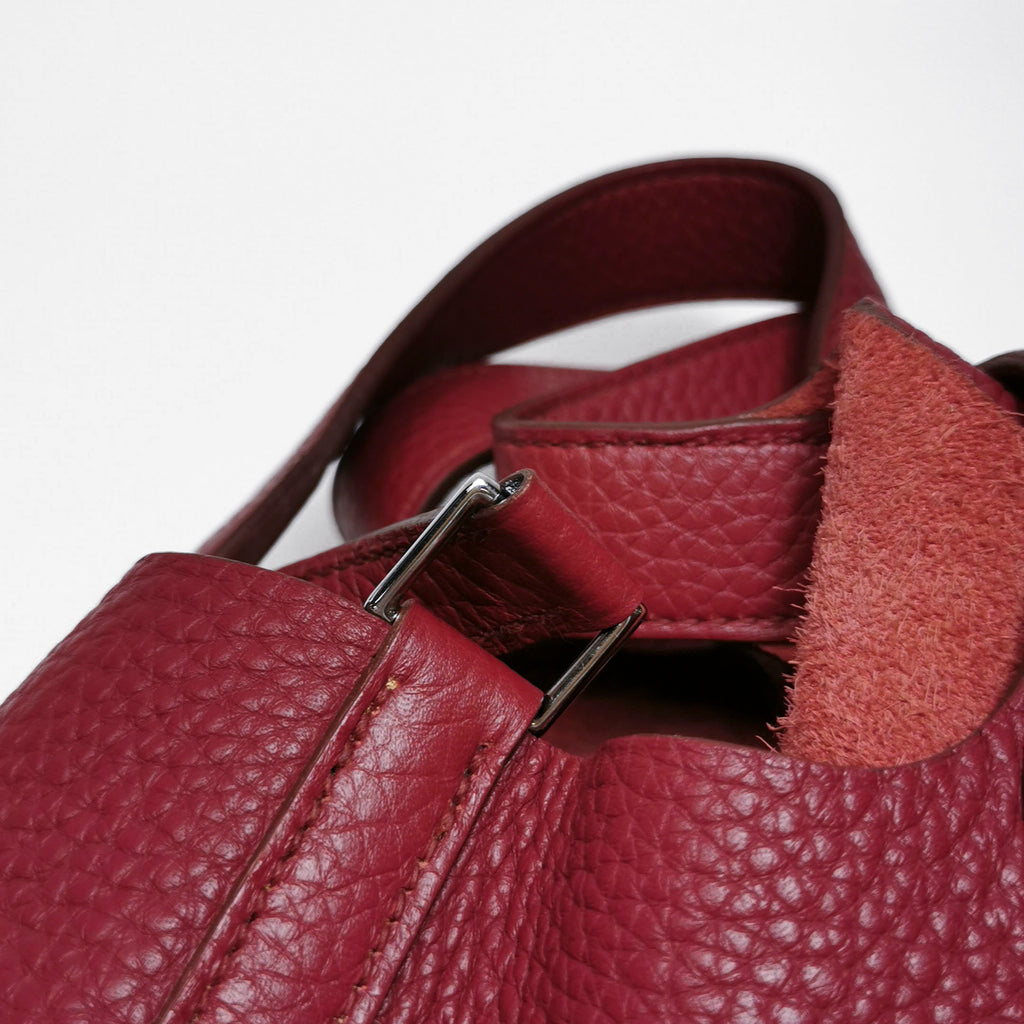 Hermes Picotin 18 Red Taurillon Clemence SHW