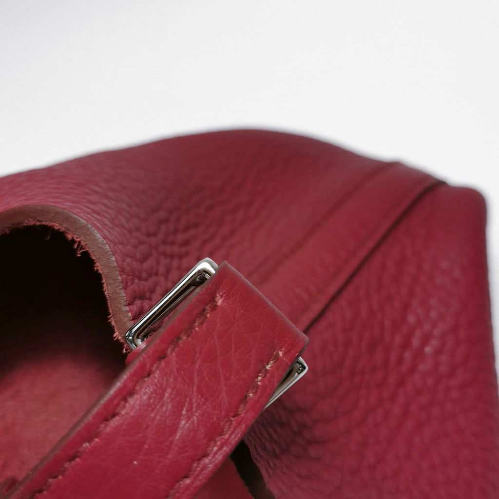 Hermes Picotin 18 Red Taurillon Clemence SHW
