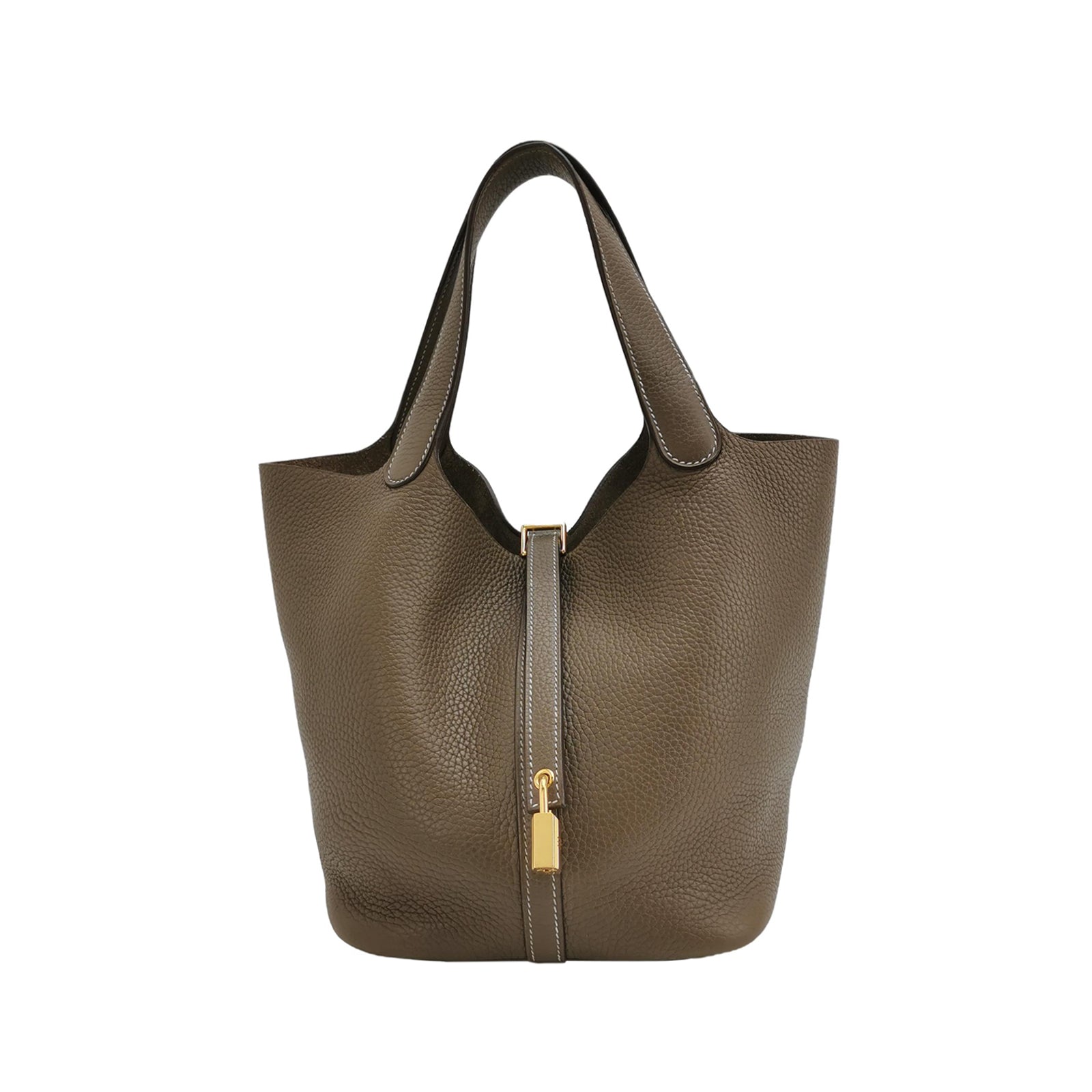 Hermès Picotin 22 Clemence Etoupe GHW
