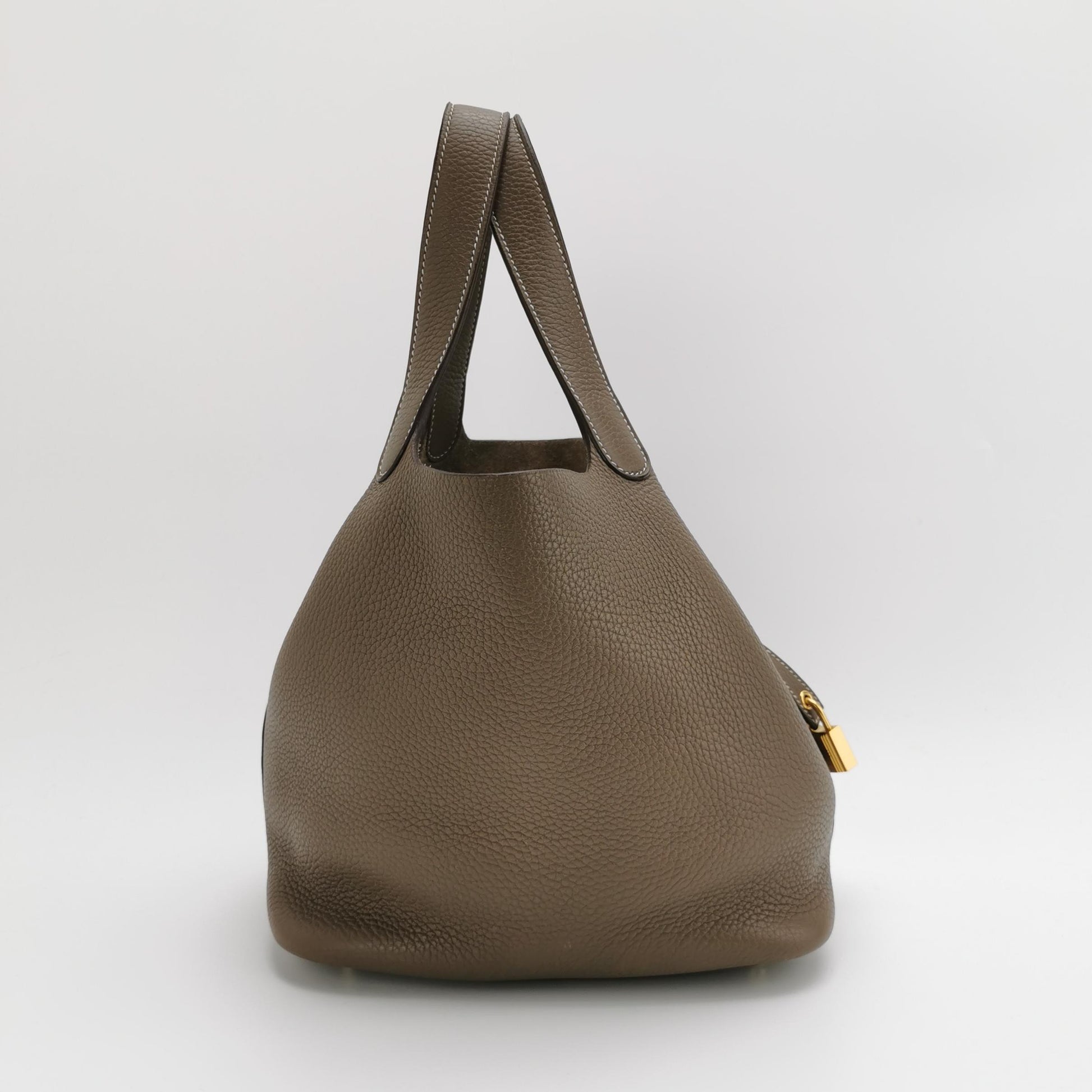 Hermès Picotin 22 Clemence Etoupe GHW