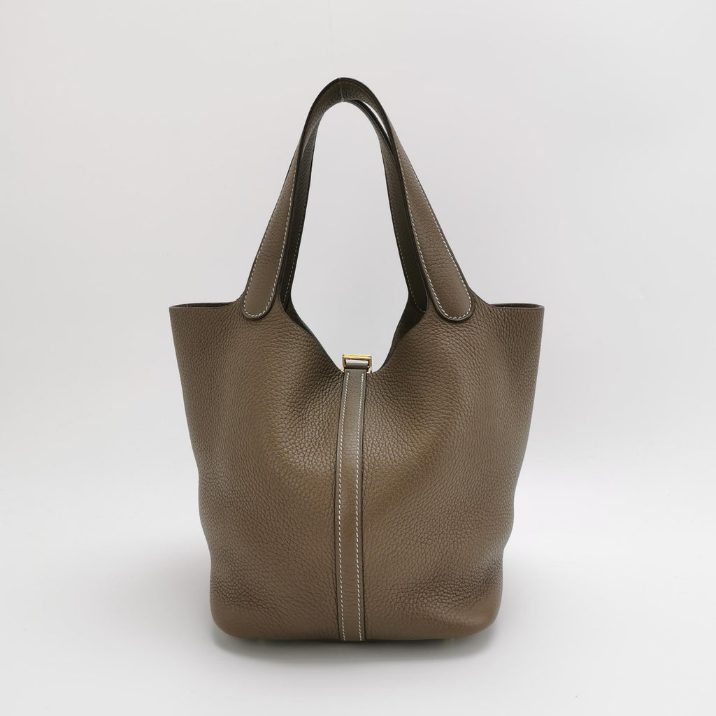 Hermès Picotin 22 Clemence Etoupe GHW