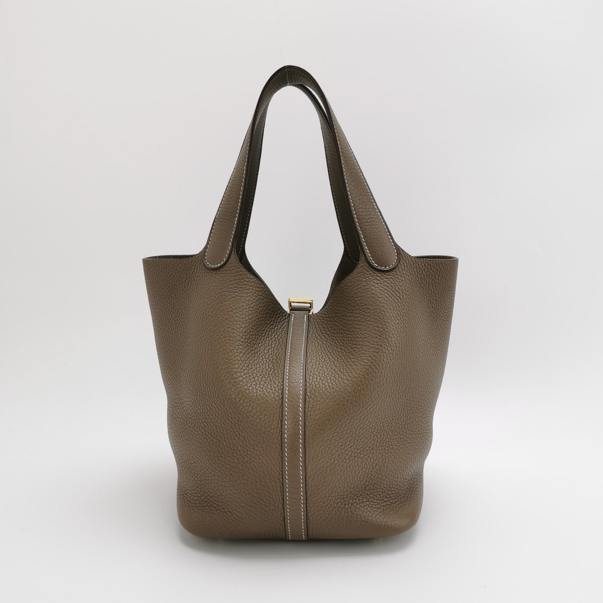 Hermès Picotin 22 Clemence Etoupe GHW