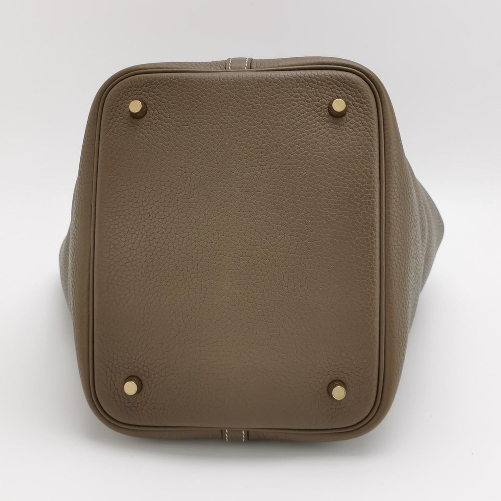 Hermès Picotin 22 Clemence Etoupe GHW
