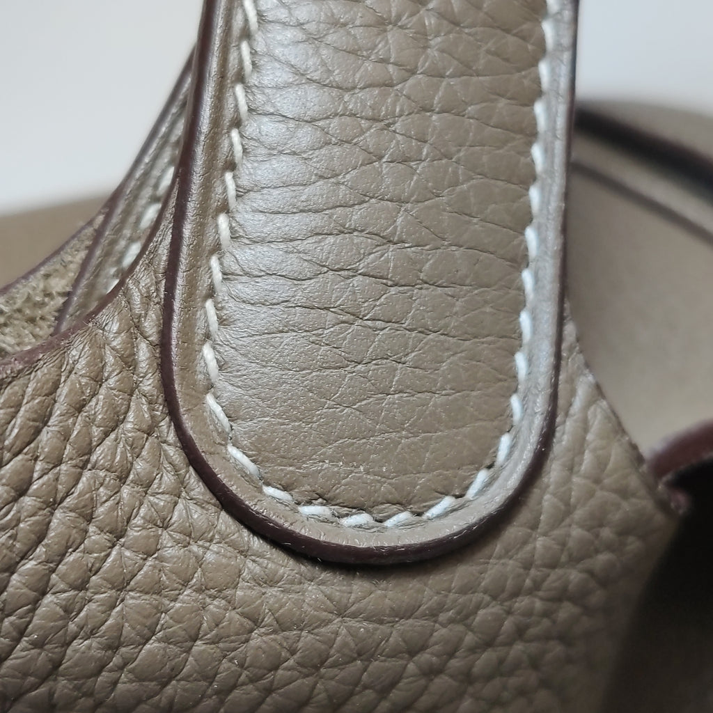 Hermès Picotin 22 Clemence Etoupe GHW
