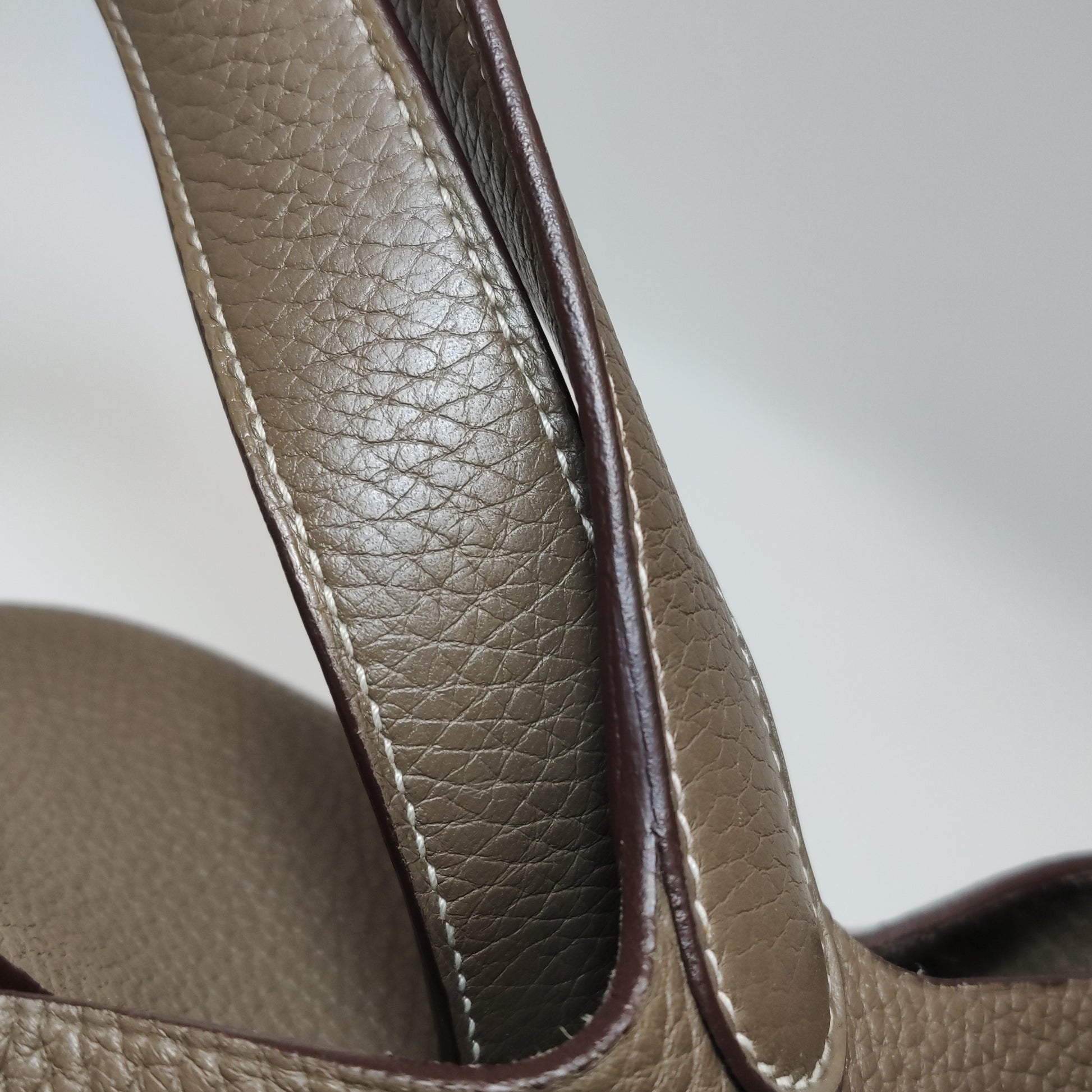 Hermès Picotin 22 Clemence Etoupe GHW