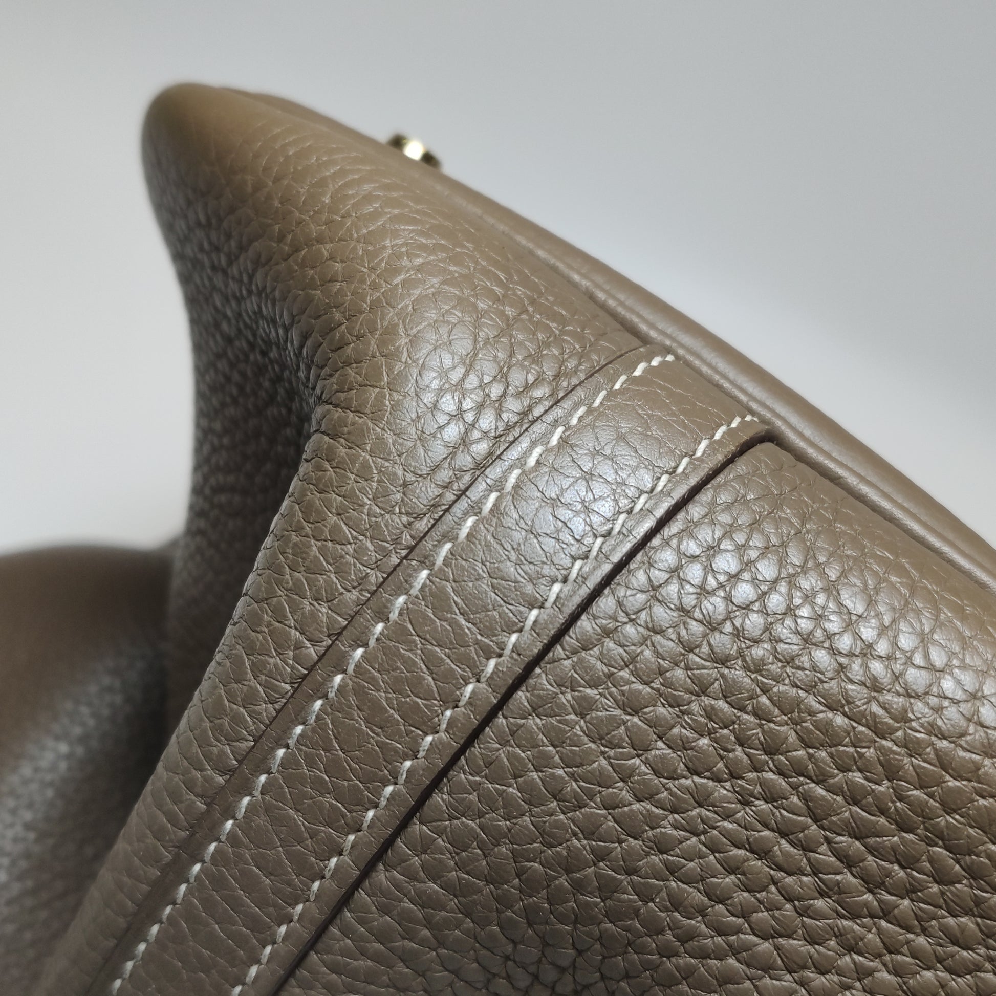 Hermès Picotin 22 Clemence Etoupe GHW
