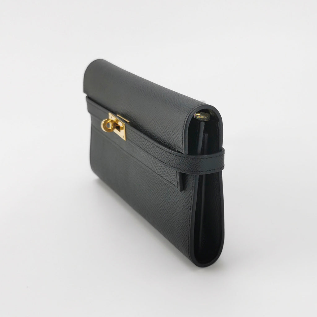 Hermès Kelly Long Wallet Epsom Black