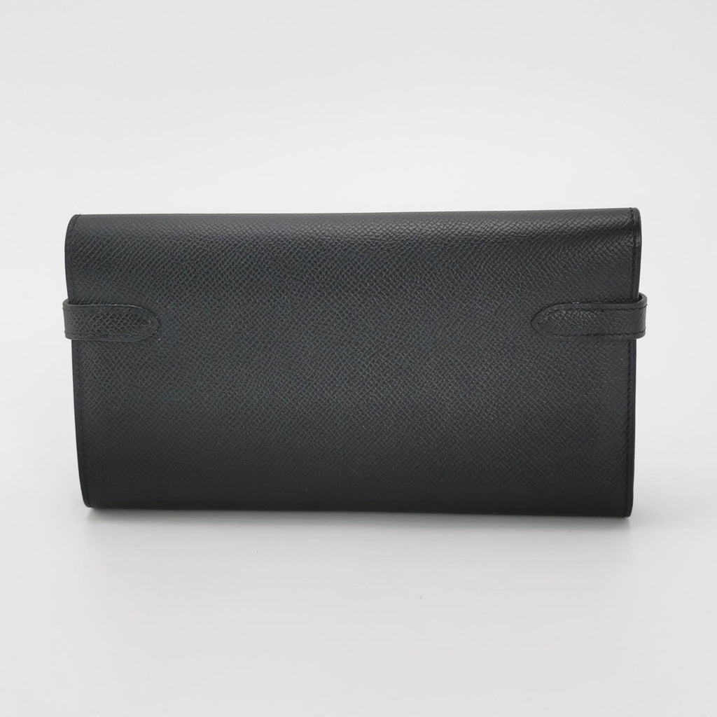 Hermès Kelly Long Wallet Epsom Black