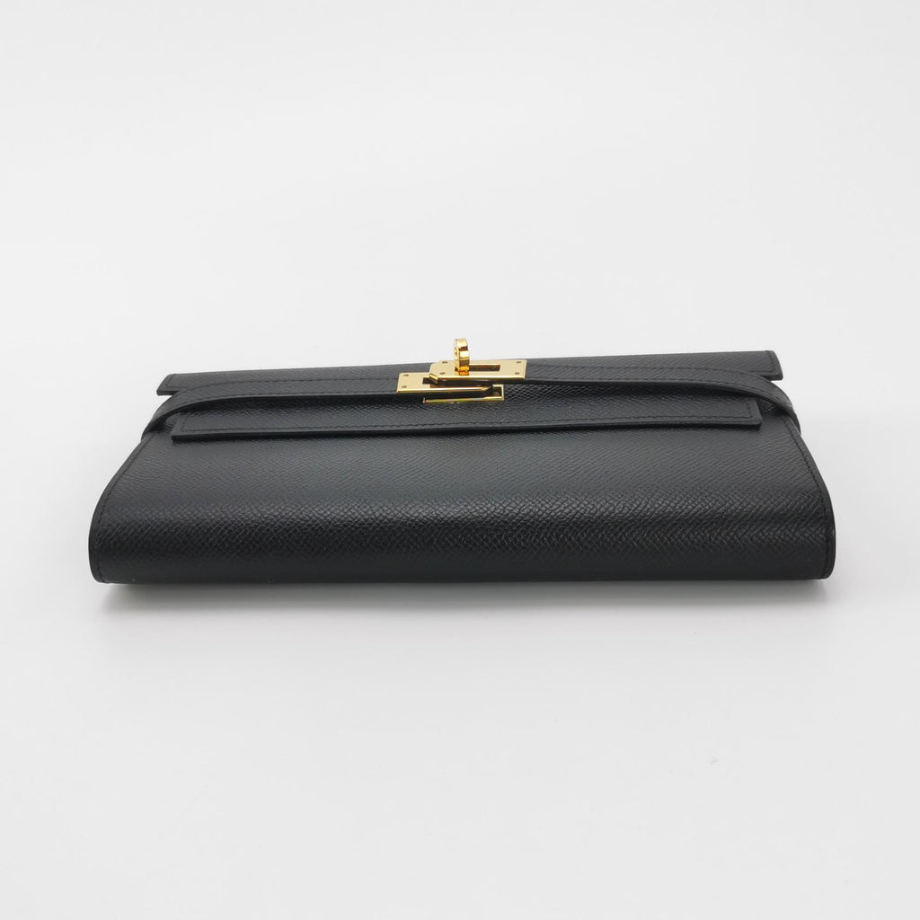 Hermès Kelly Long Wallet Epsom Black