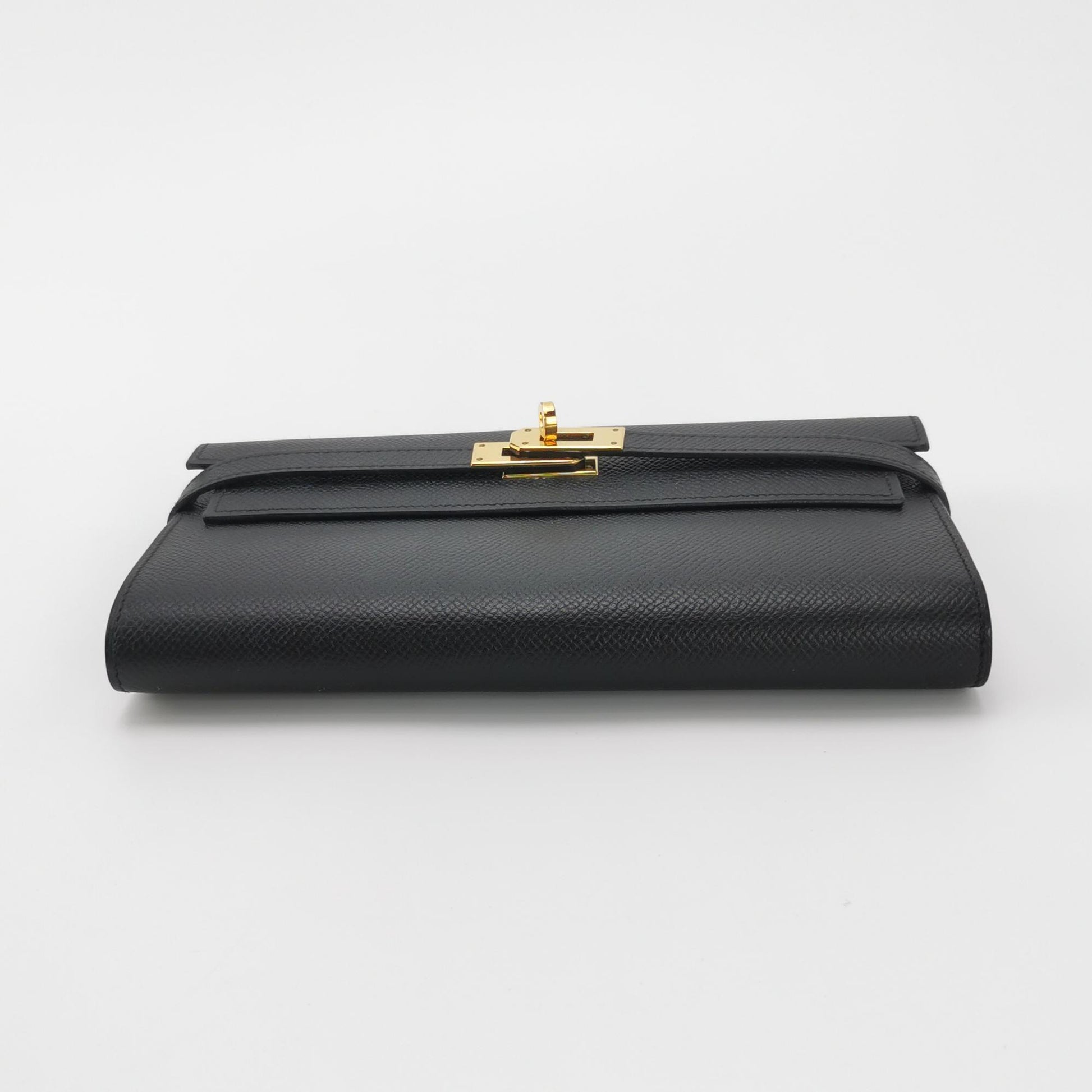 Hermès Kelly Long Wallet Epsom Black