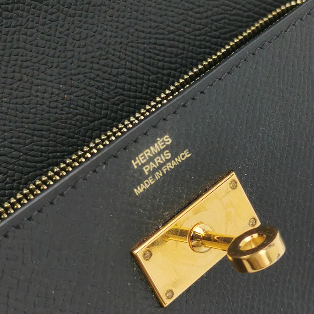 Hermès Kelly Long Wallet Epsom Black