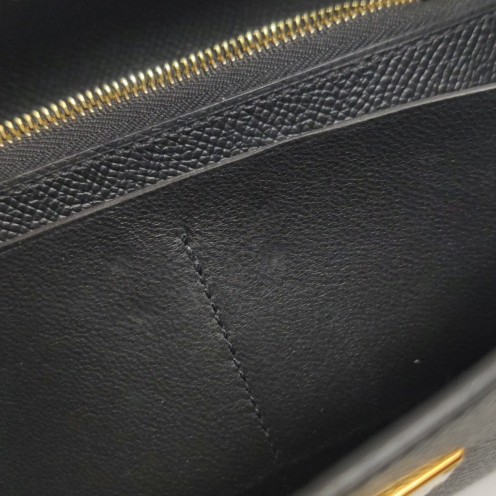 Hermès Kelly Long Wallet Epsom Black