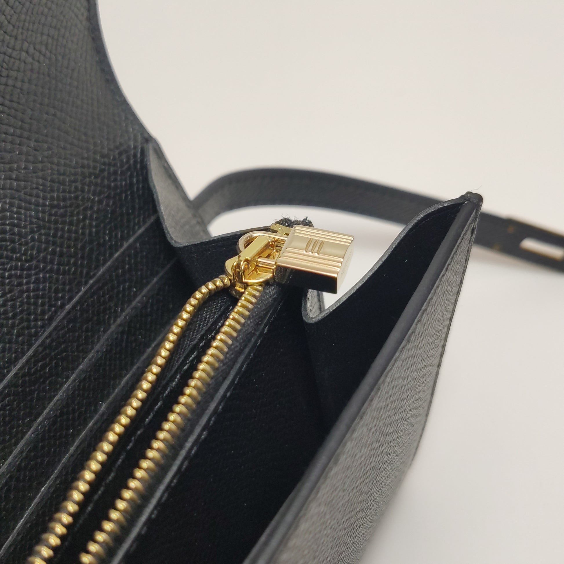 Hermès Kelly Long Wallet Epsom Black