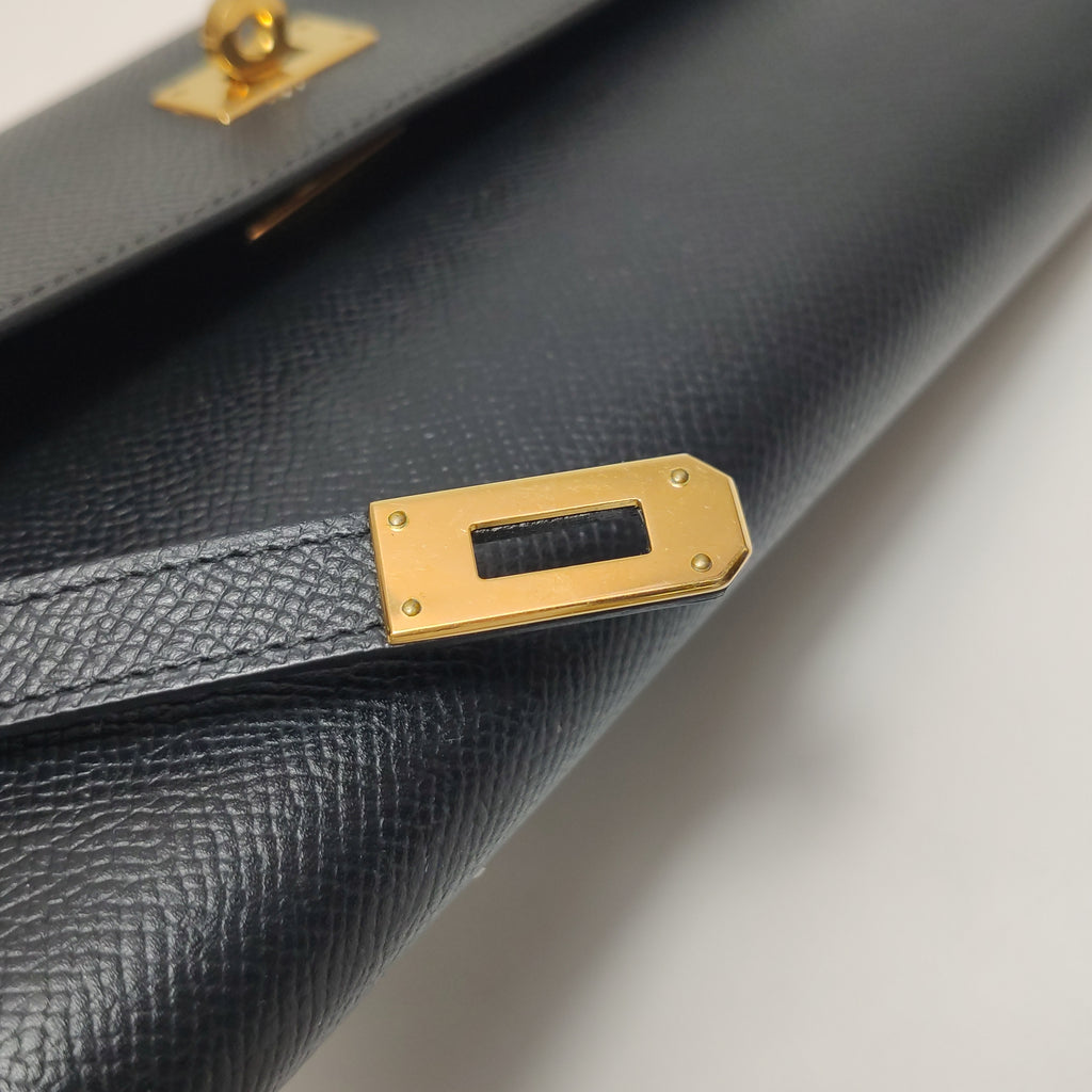 Hermès Kelly Long Wallet Epsom Black
