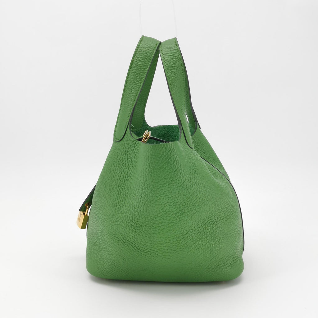 HermèsPicotin 18 Vert Yucca GHW Clemence