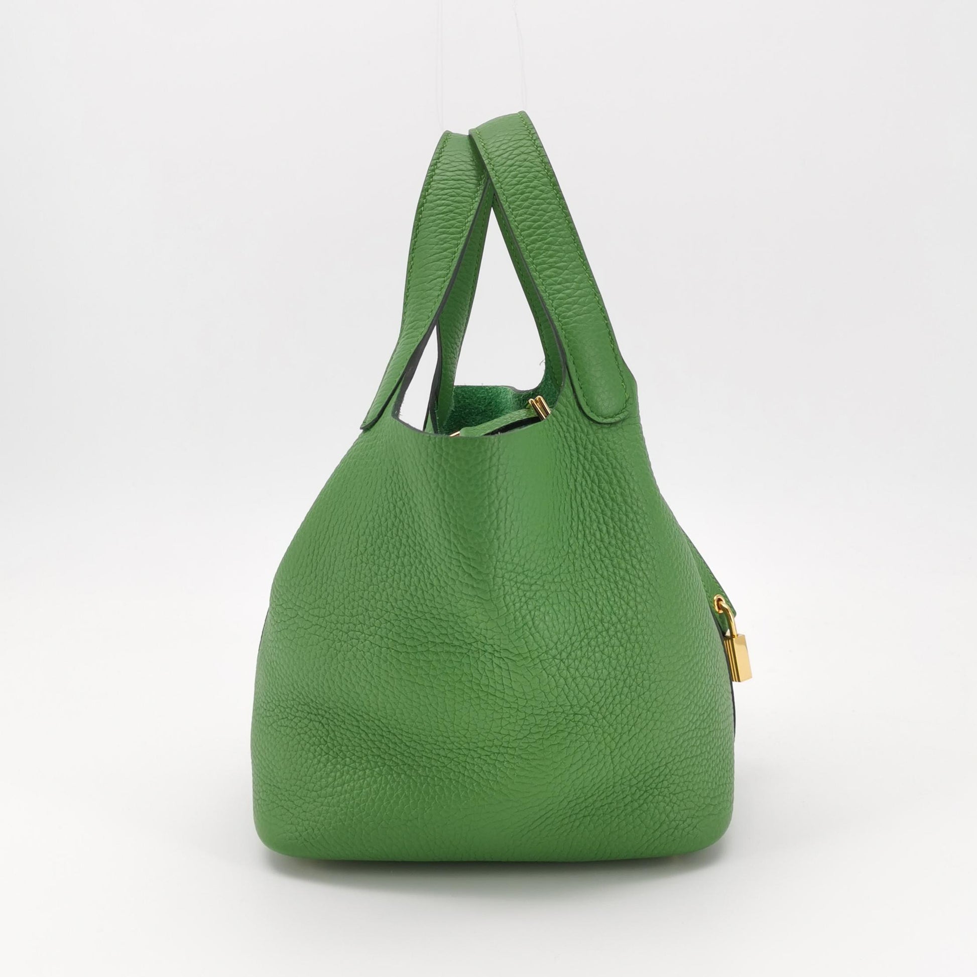 HermèsPicotin 18 Vert Yucca GHW Clemence