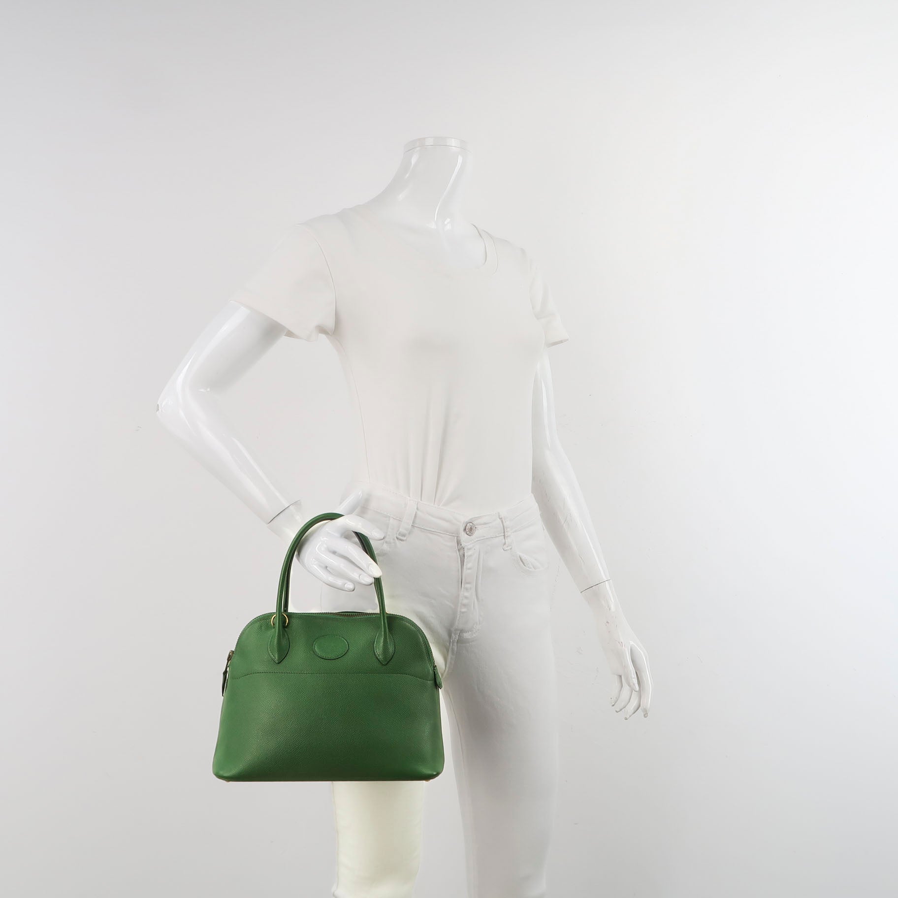 Hermès Bolide 25 Epsom Bamboo Green