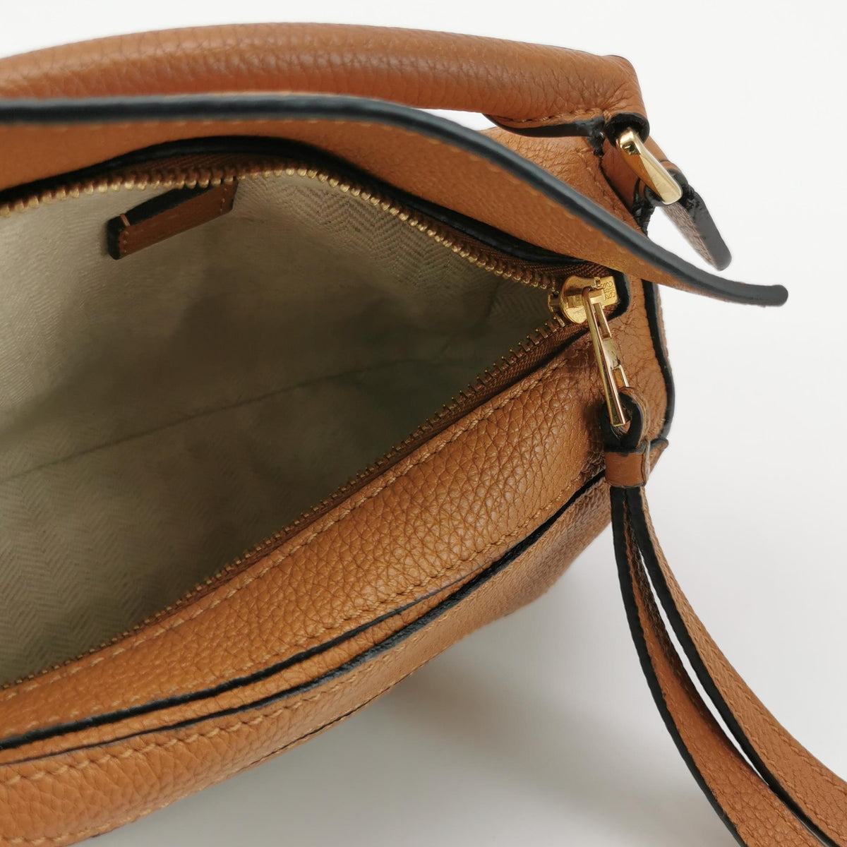 Loewe Mini Puzzle Soft Calfskin Caramel