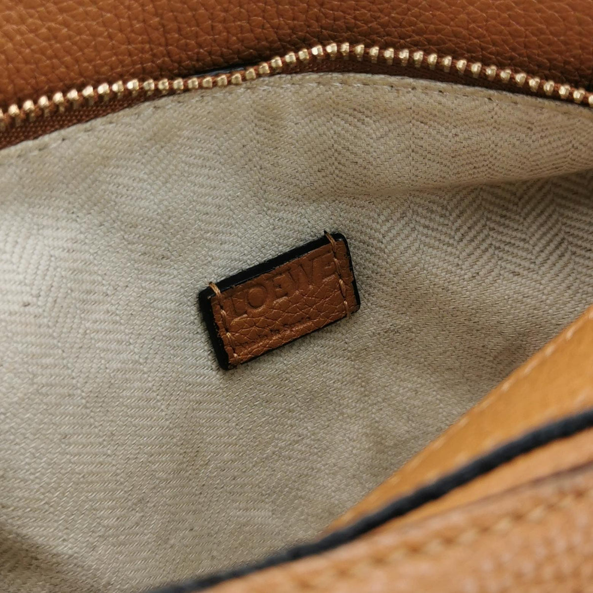 Loewe Mini Puzzle Soft Calfskin Caramel