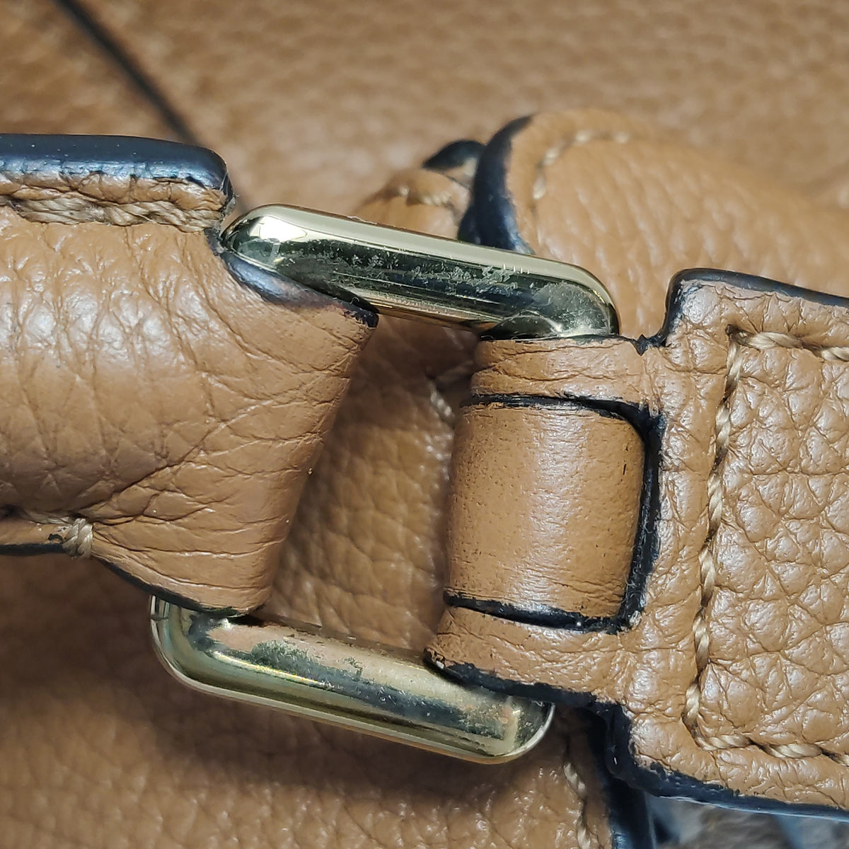 Loewe Mini Puzzle Soft Calfskin Caramel