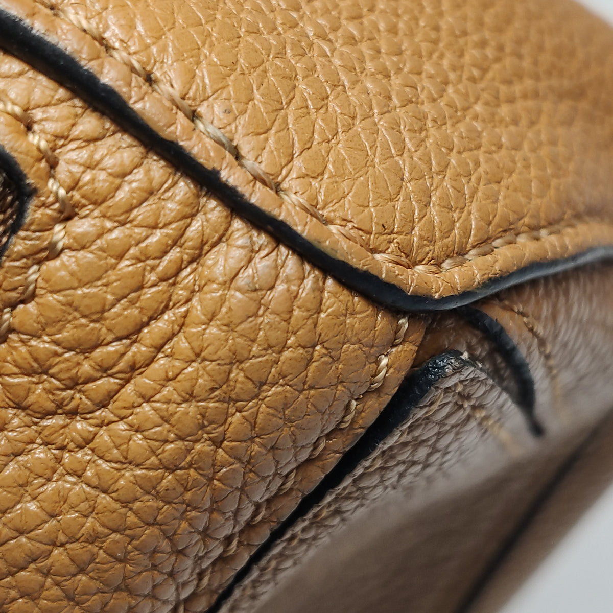 Loewe Mini Puzzle Soft Calfskin Caramel