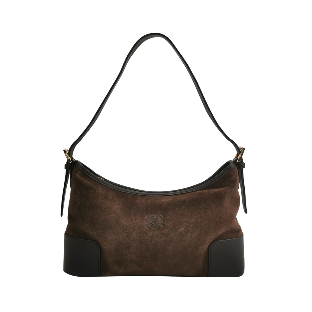 Loewe Amazona Shoulder Bag Suede Brown