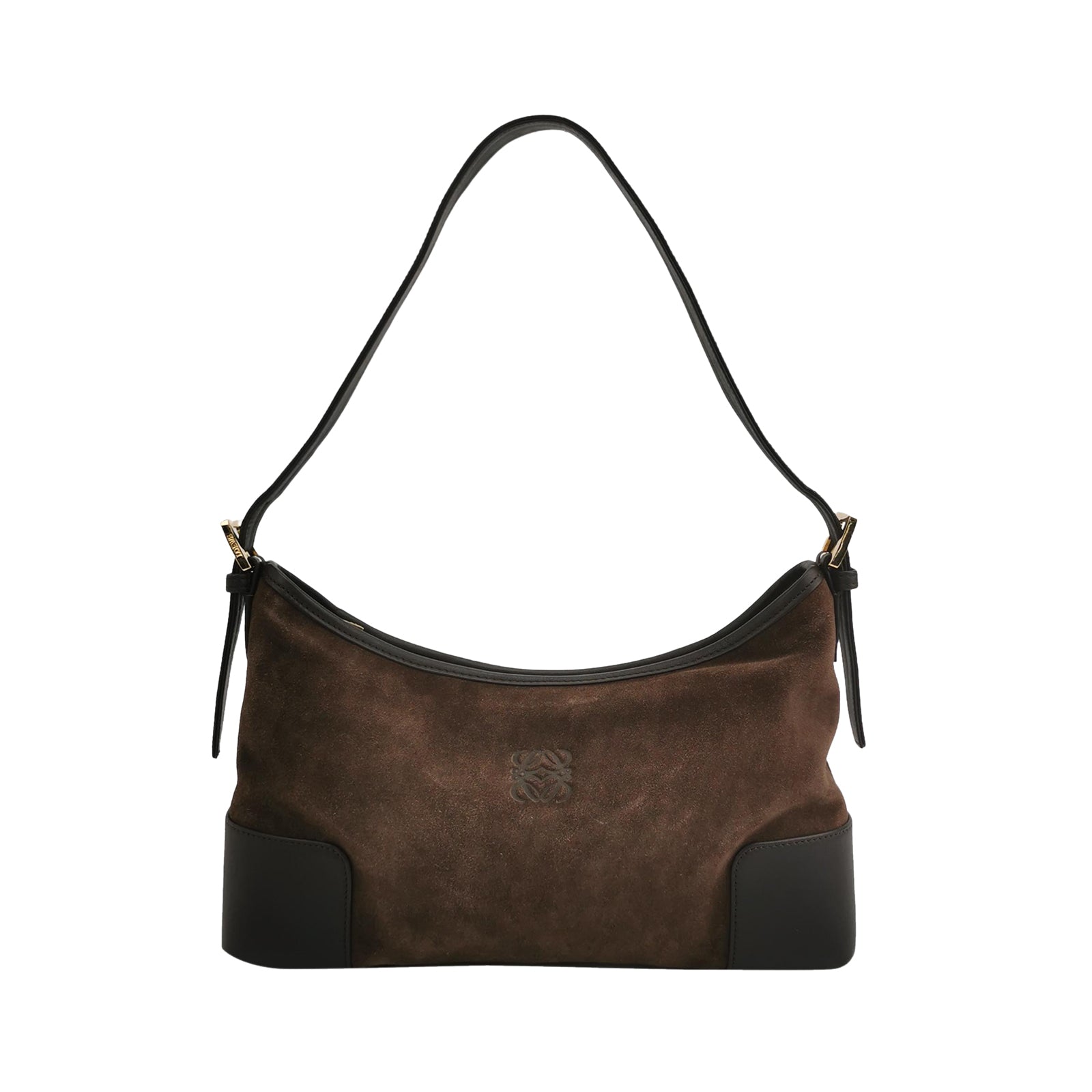 Loewe Amazona Shoulder Bag Suede Brown