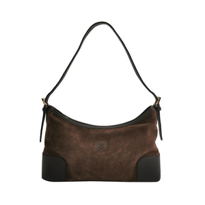 Loewe Amazona Shoulder Bag Suede Brown