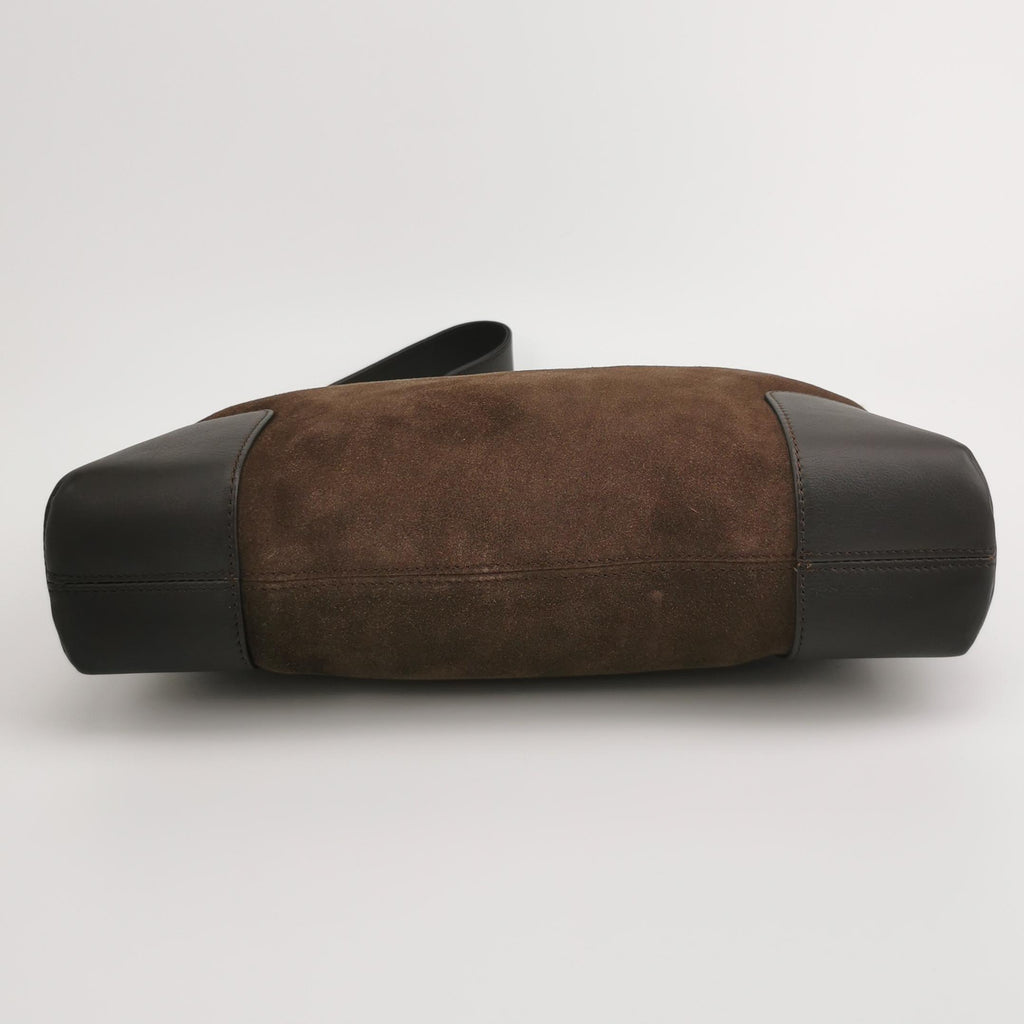 Loewe Amazona Shoulder Bag Suede Brown