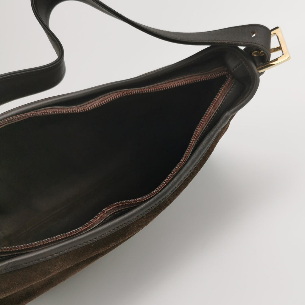 Loewe Amazona Shoulder Bag Suede Brown