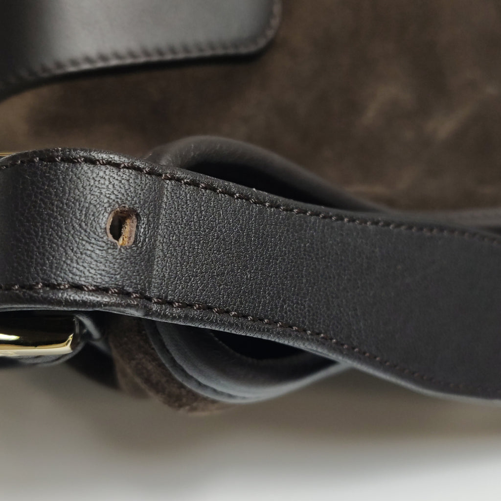 Loewe Amazona Shoulder Bag Suede Brown
