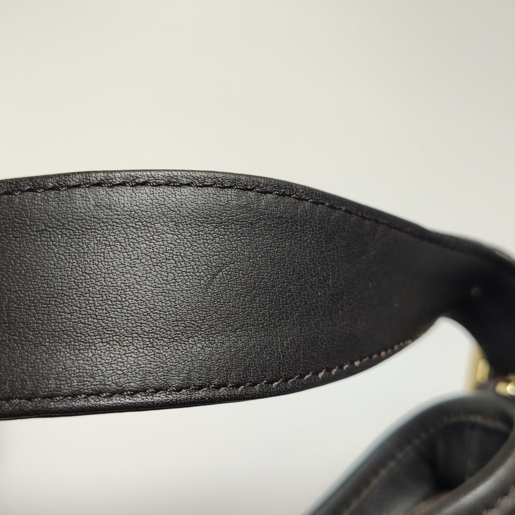 Loewe Amazona Shoulder Bag Suede Brown