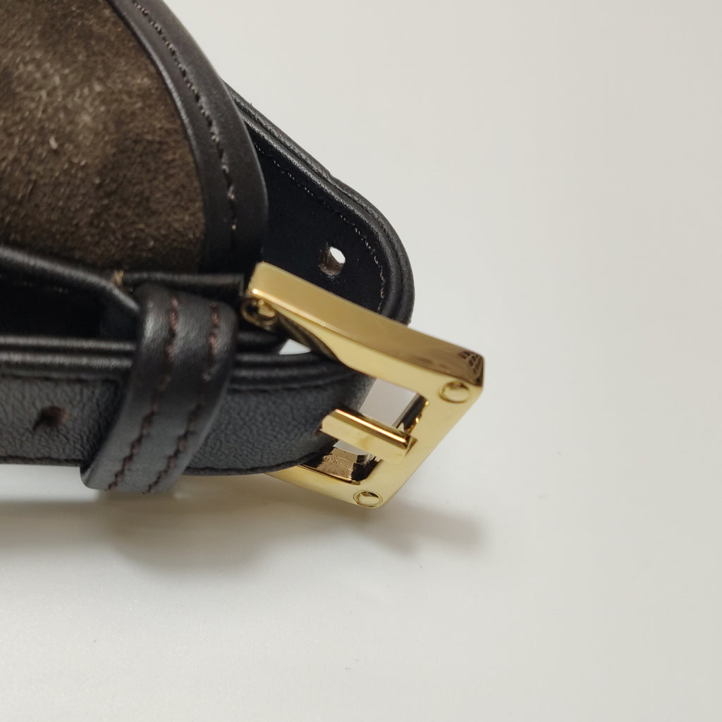 Loewe Amazona Shoulder Bag Suede Brown