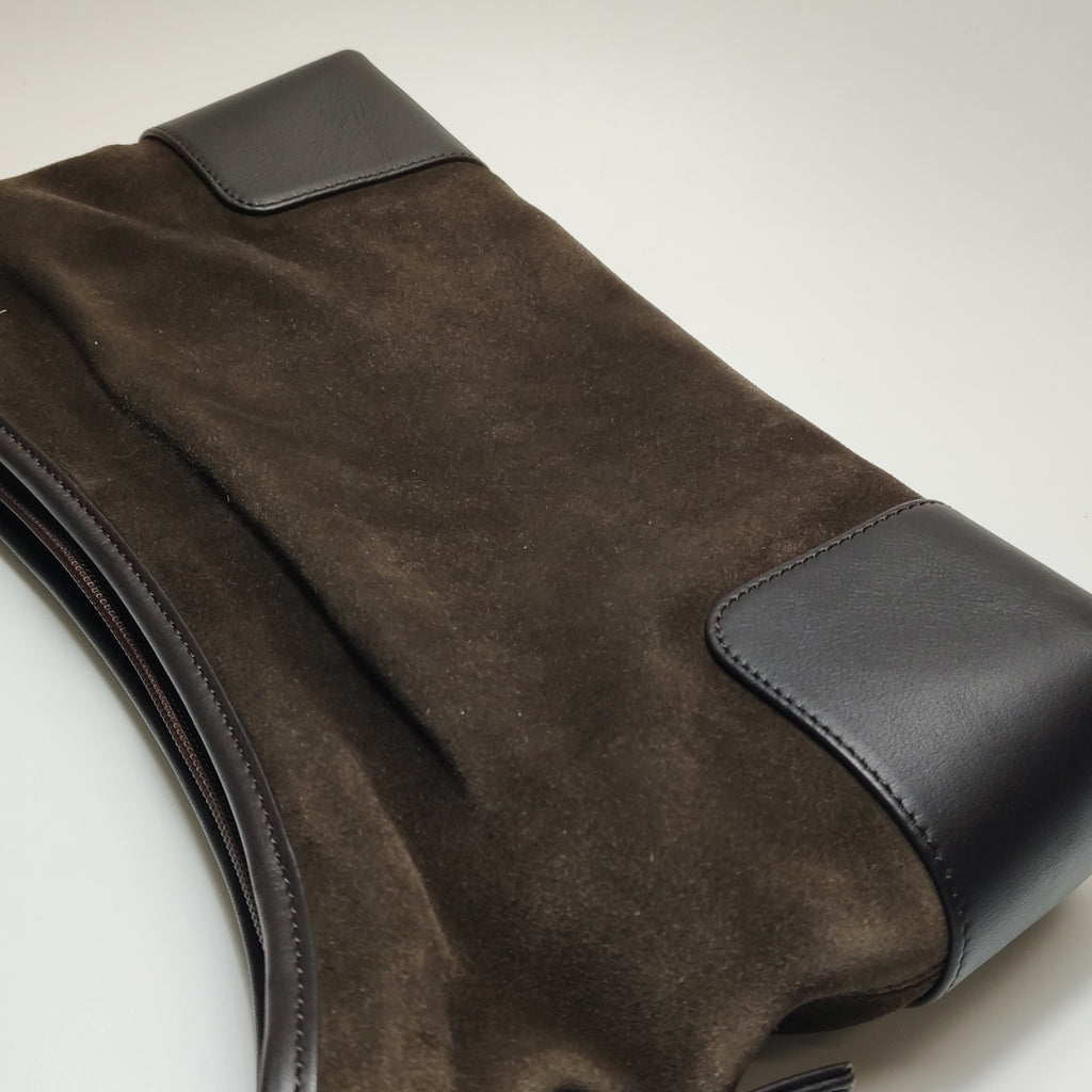 Loewe Amazona Shoulder Bag Suede Brown