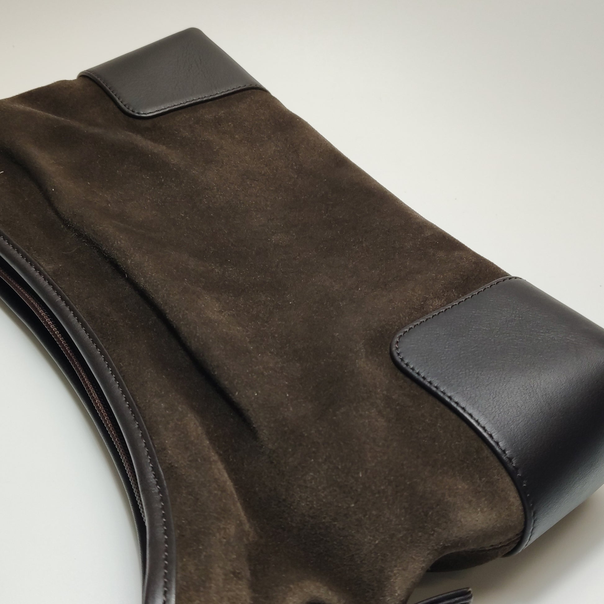 Loewe Amazona Shoulder Bag Suede Brown