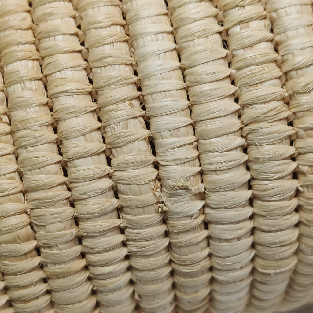 Loewe Raffia Small Square Basket Tote