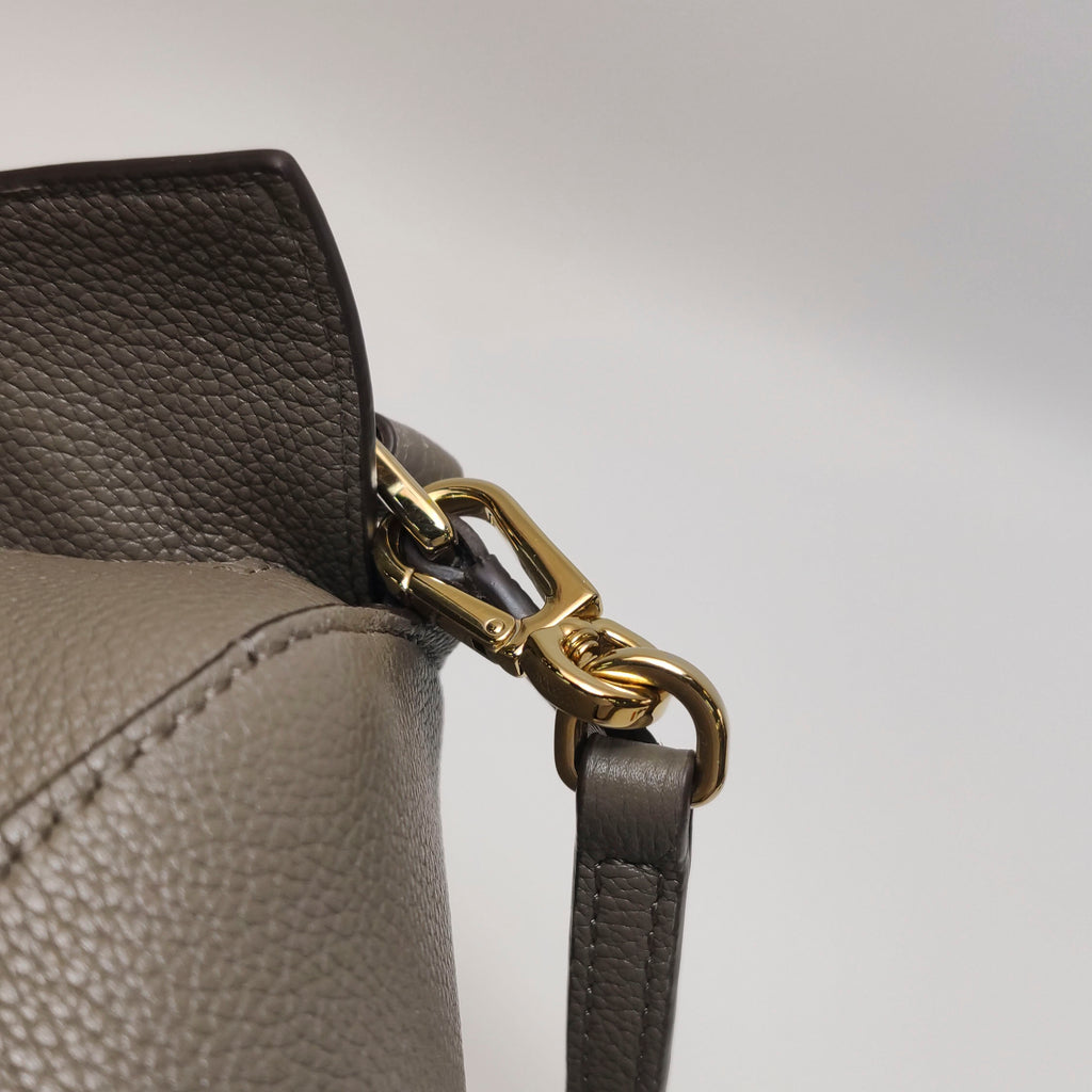 Loewe Puzzle Edge Mini Grained Calfskin Taupe