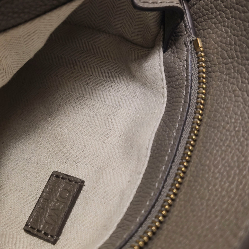 Loewe Puzzle Edge Mini Grained Calfskin Taupe