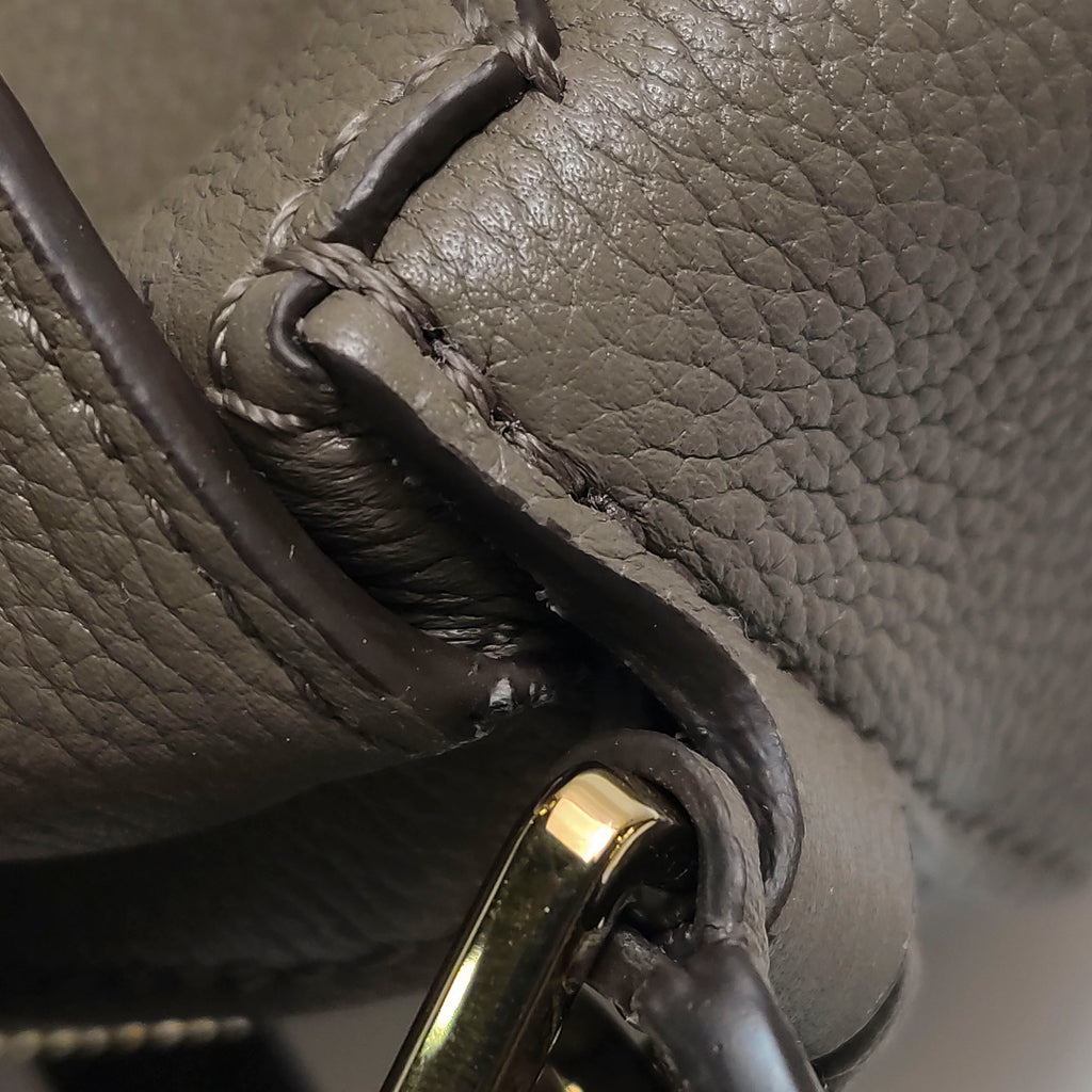 Loewe Puzzle Edge Mini Grained Calfskin Taupe
