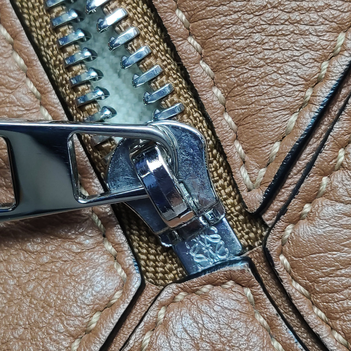 Loewe Puzzle Small Classic Calfskin Tan