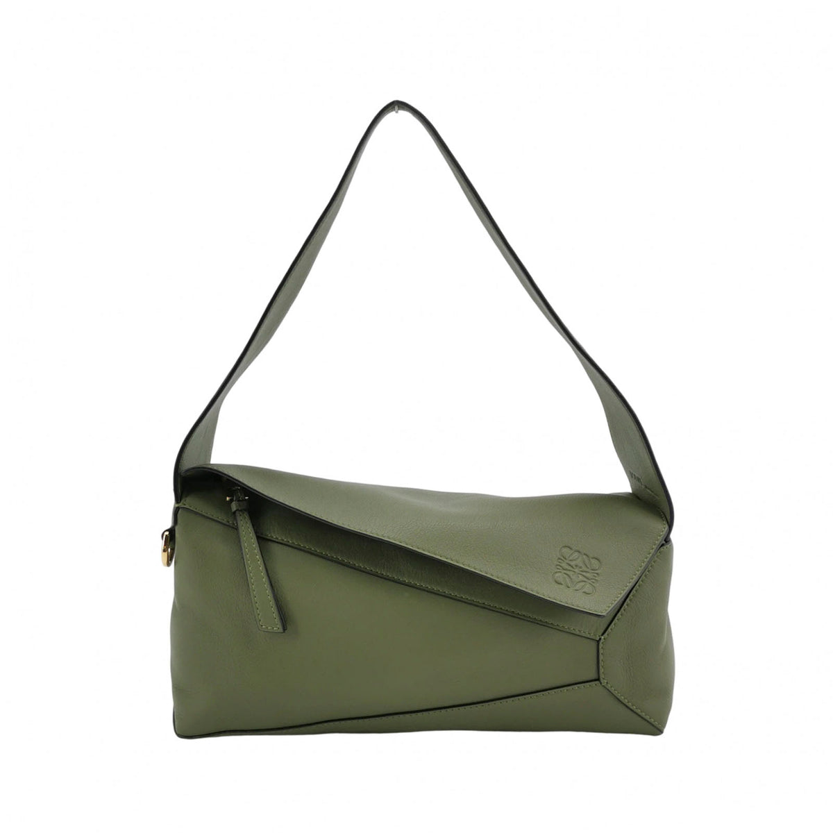 Loewe Puzzle Hobo Green Shoulder Bag