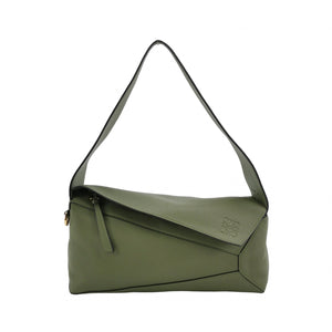 Loewe Puzzle Hobo Green Shoulder Bag