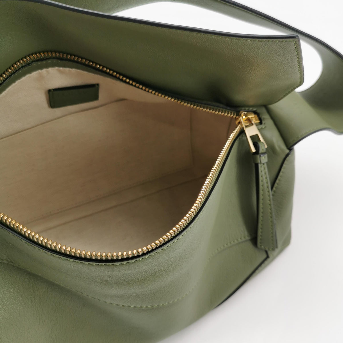 Loewe Puzzle Hobo Green Shoulder Bag