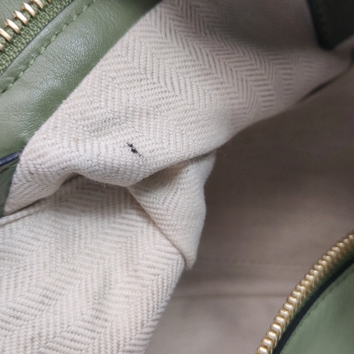 Loewe Puzzle Hobo Green Shoulder Bag