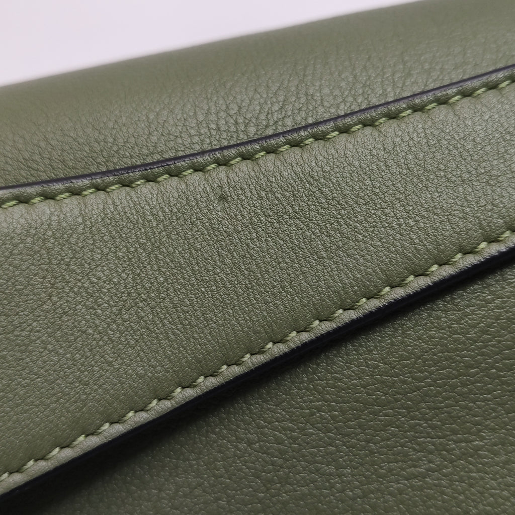 Loewe Puzzle Hobo Green Shoulder Bag