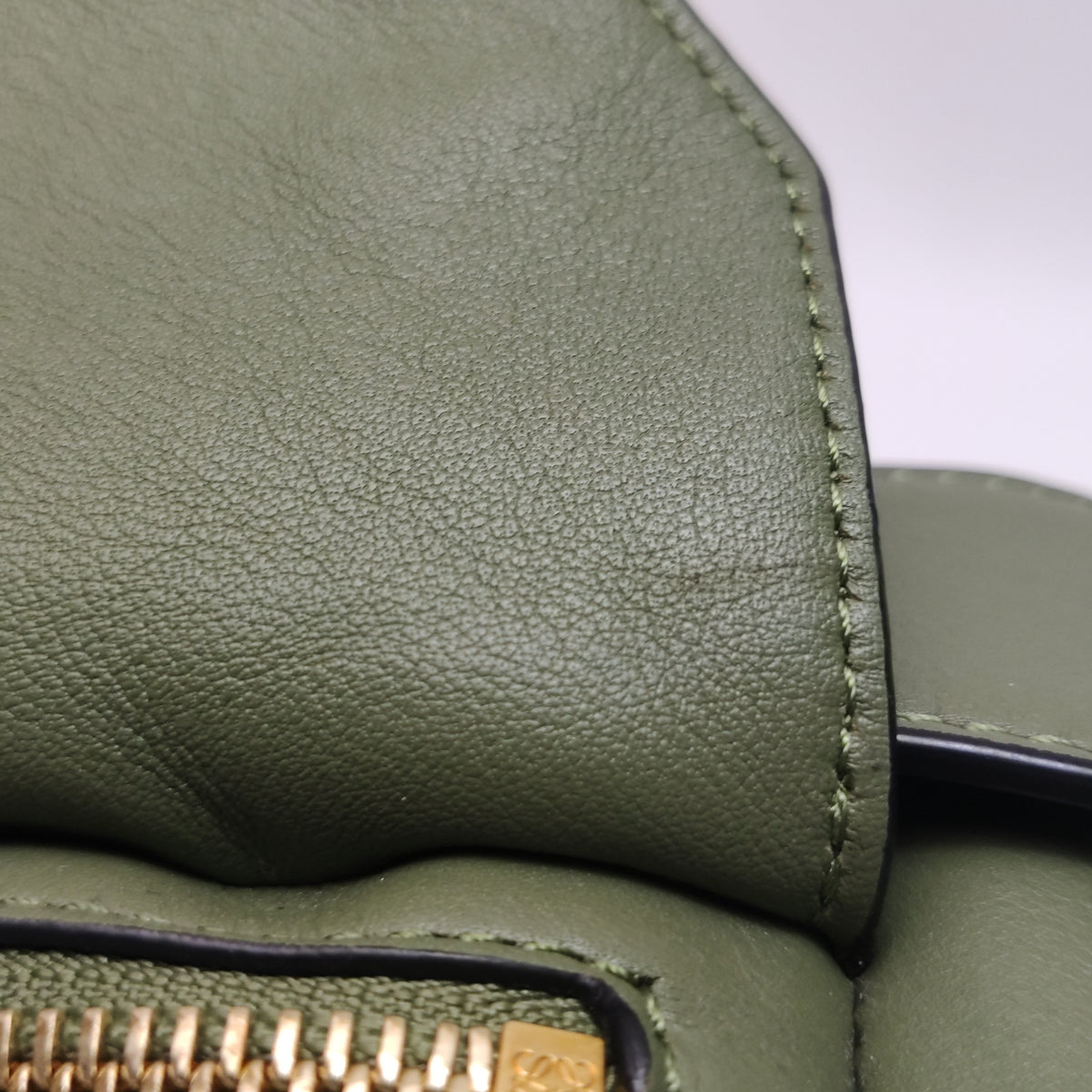 Loewe Puzzle Hobo Green Shoulder Bag